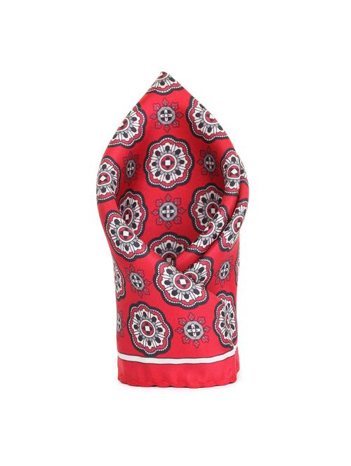 red silk pocketsquare - 16703273 - Very Small Image - 1