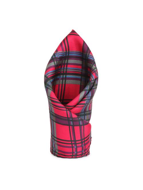 red silk pocketsquare - 16703282 - Very Small Image - 1