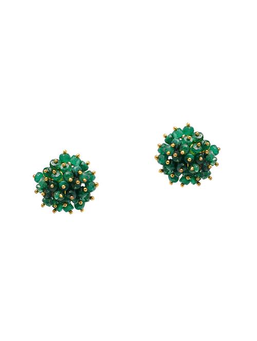 green silver drop earring - 16704147 - Very Small Image - 1