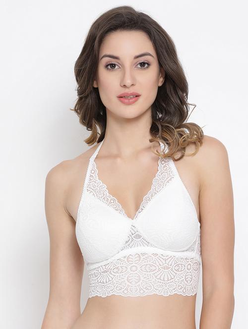 halter neck laced bra - 16704635 - Very Small Image - 1