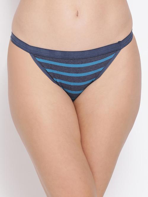 low rise striped bikini panty - 16704646 - Very Small Image - 1