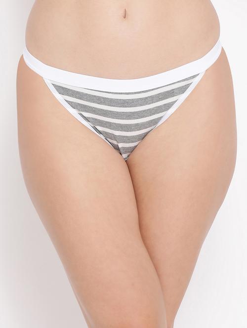 low rise striped bikini panty - 16704647 - Very Small Image - 1