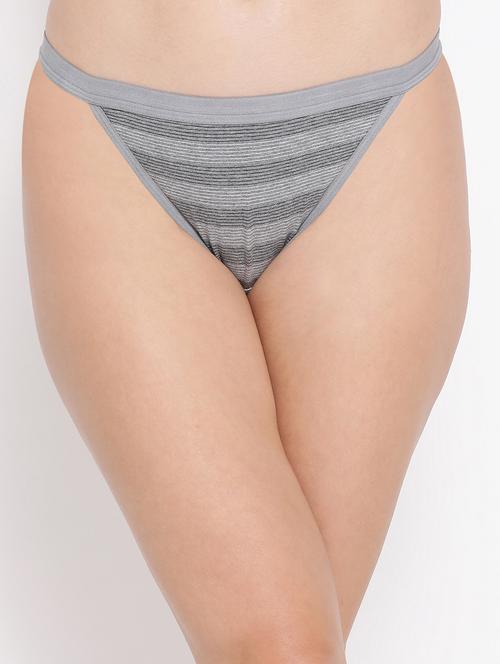 low rise striped bikini panty - 16704648 - Very Small Image - 1