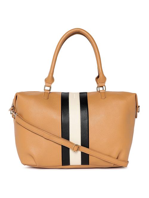 yellow leatherette (pu) handbag - 16706856 - Very Small Image - 1