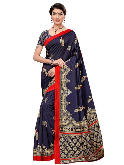 conversational printed bhagalpuri saree with blouse - 16708055 - Very Small Image - 1