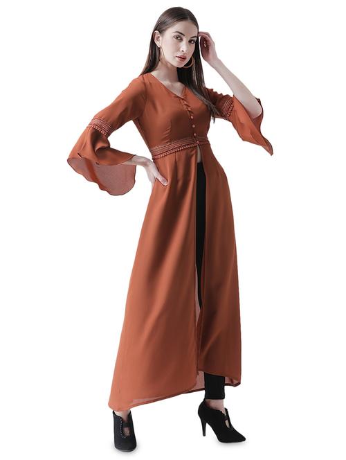 lace detail bell sleeved tunic - 16708349 - Very Small Image - 1