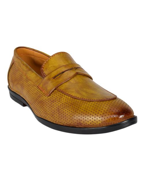 tan leatherette formal slip ons - 16708358 - Very Small Image - 1