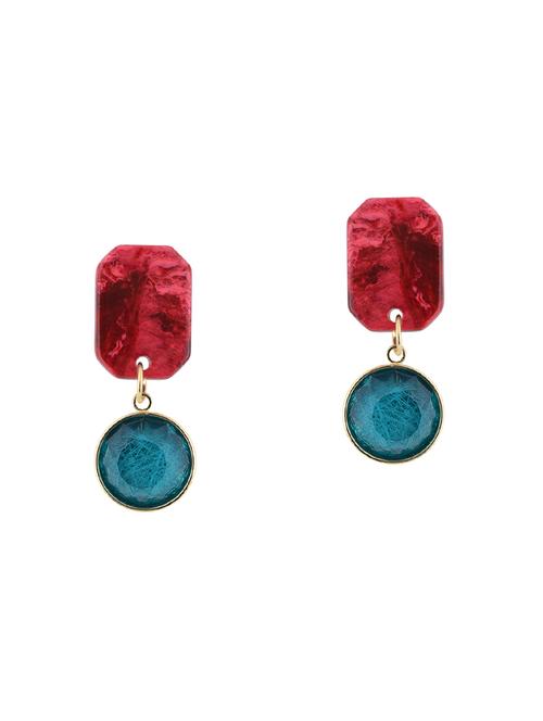 red metal drop earring - 16708568 - Very Small Image - 1