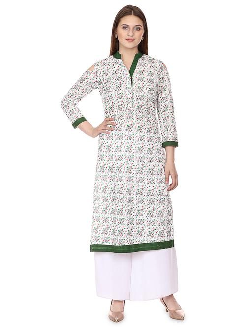 floral straight kurta - 16708767 - Very Small Image - 1