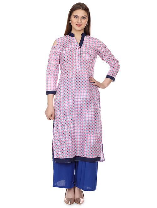printed straight kurta - 16708774 - Very Small Image - 1