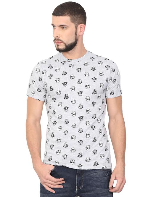 grey all over print t-shirt - 16708906 - Very Small Image - 1