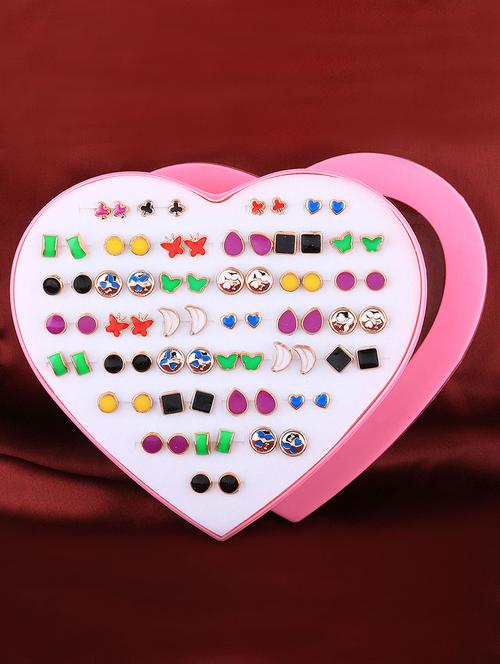 multi colored brass combo's. earring - 16710460 - Very Small Image - 1