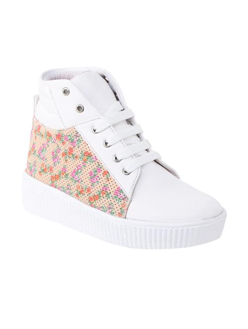white lace-up sneakers - 16710474 - Very Small Image - 1