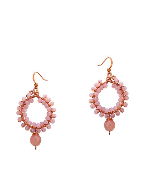 pink copper hoop earring - 16710713 - Very Small Image - 1