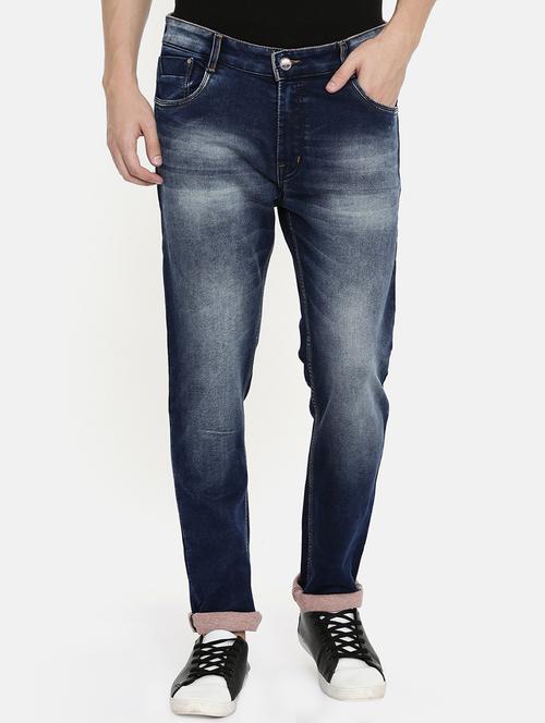 blue heavy washed denim jeans - 16711789 - Very Small Image - 1