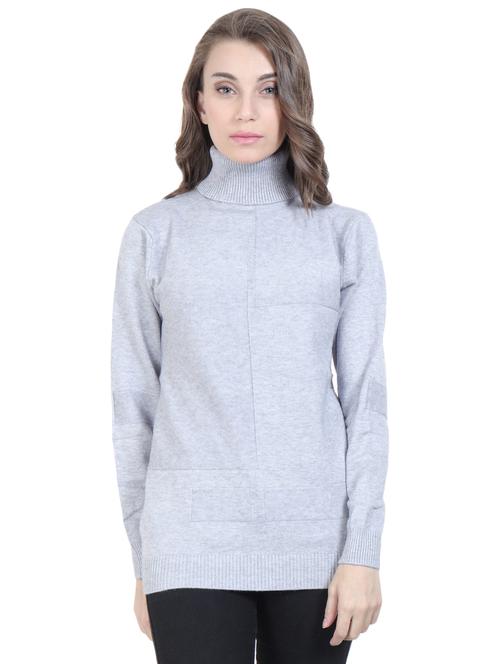 turtle neck solid pullover - 16712011 - Very Small Image - 1
