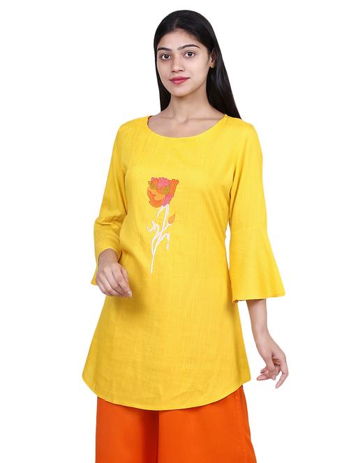embroidered a-line kurti - 16712584 - Very Small Image - 1