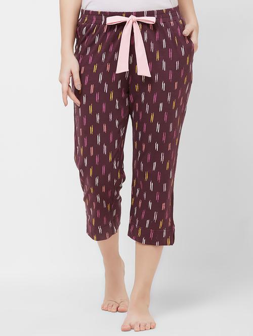 tie front printed capri - 16713044 - Very Small Image - 1
