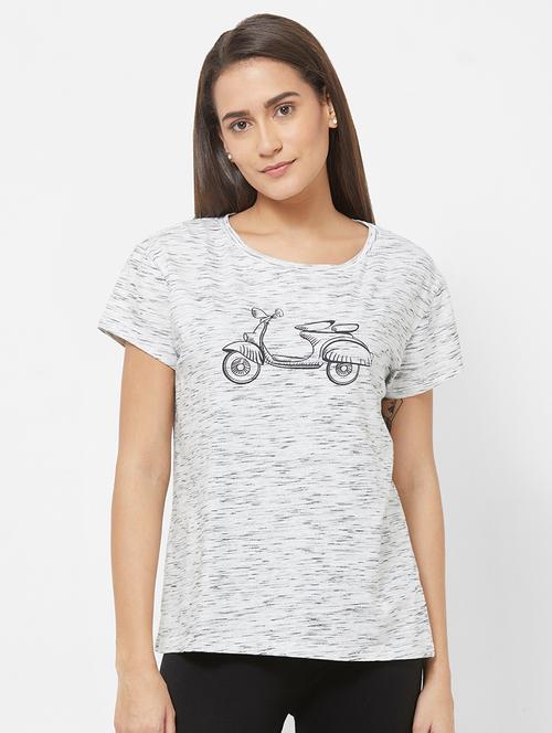 women's all over print round neck t-shirt - 16713061 - Very Small Image - 1