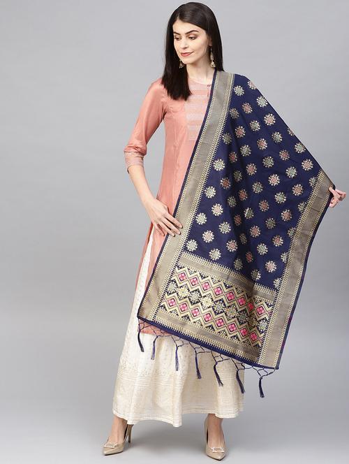 ethnic motif banarasi dupatta - 16714076 - Very Small Image - 1