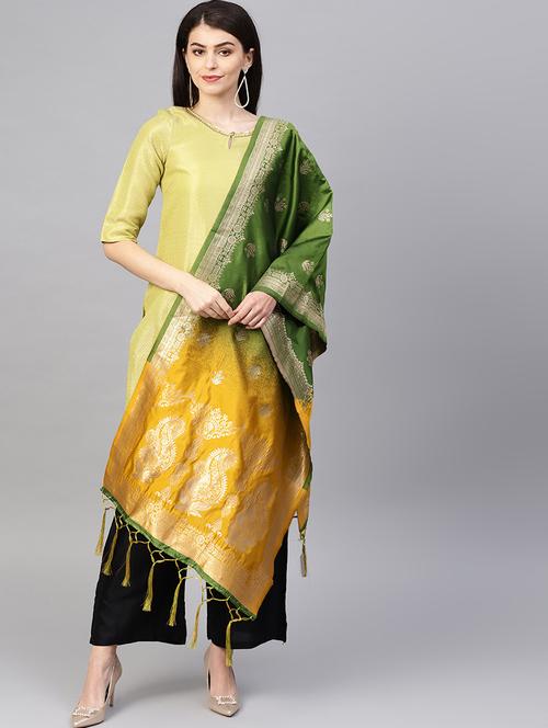 ombre banarasi dupatta - 16714093 - Very Small Image - 1