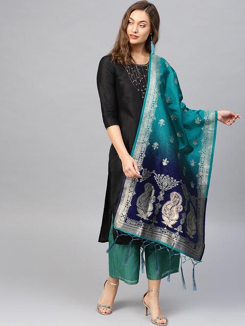 ombre banarasi dupatta - 16714094 - Very Small Image - 1