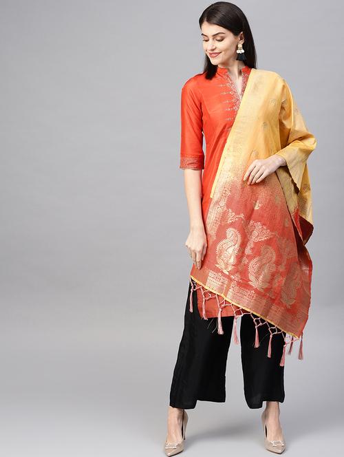 ombre banarasi dupatta - 16714095 - Very Small Image - 1
