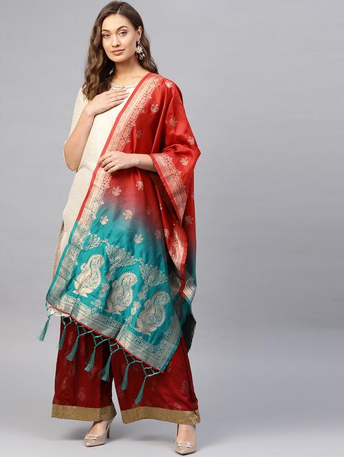 ombre banarasi dupatta - 16714098 - Very Small Image - 1