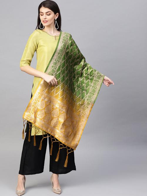 ombre banarasi dupatta - 16714105 - Very Small Image - 1
