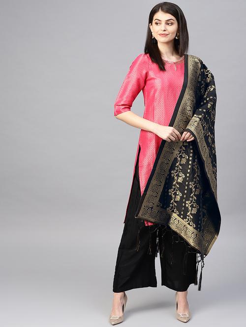 floral banarasi dupatta - 16714114 - Very Small Image - 1