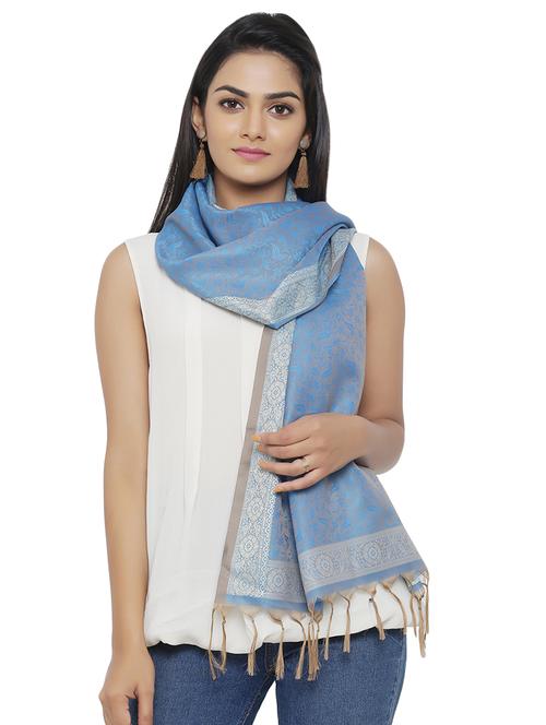 light blue polyester stole - 16718836 - Very Small Image - 1
