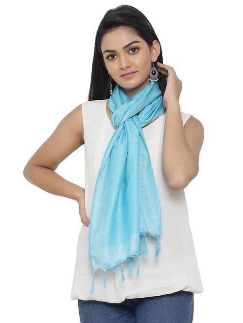 light blue polyester stole - 16718848 - Very Small Image - 1