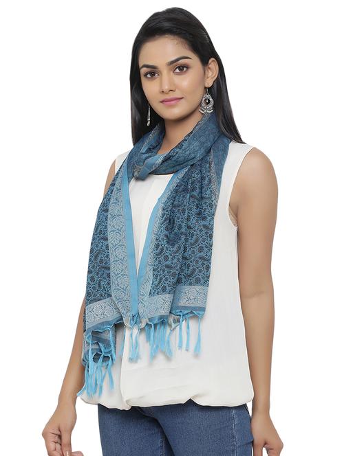light blue polyester stole - 16718854 - Very Small Image - 1
