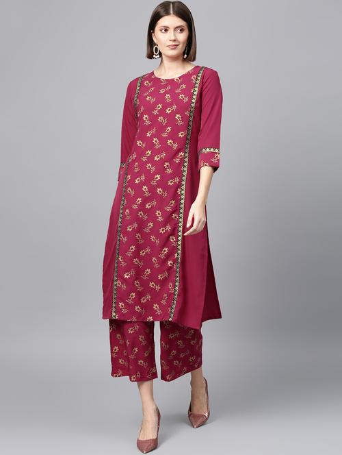 women's straight kurta - 16719784 - Very Small Image - 1