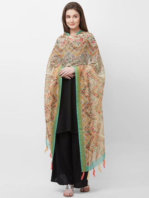floral printed dupatta - 16720399 - Very Small Image - 1