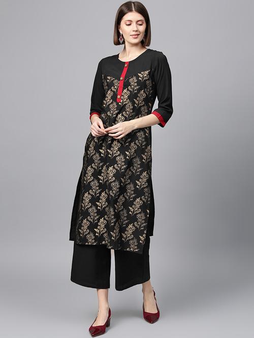 floral kurta palazzo set - 16720535 - Very Small Image - 1