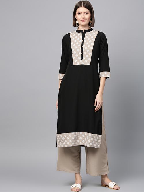contrast kurta palazzo set - 16720558 - Very Small Image - 1