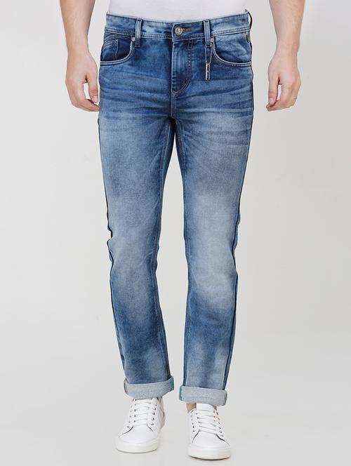 blue heavy washed jeans - 16721510 - Very Small Image - 1