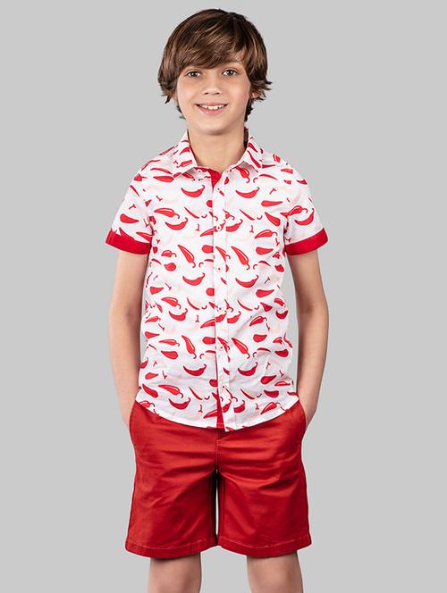 red cotton regular shirt - 16721771 - Very Small Image - 1