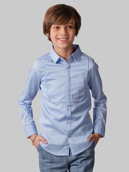 long sleeved concealed placket shirt - 16721775 - Very Small Image - 1