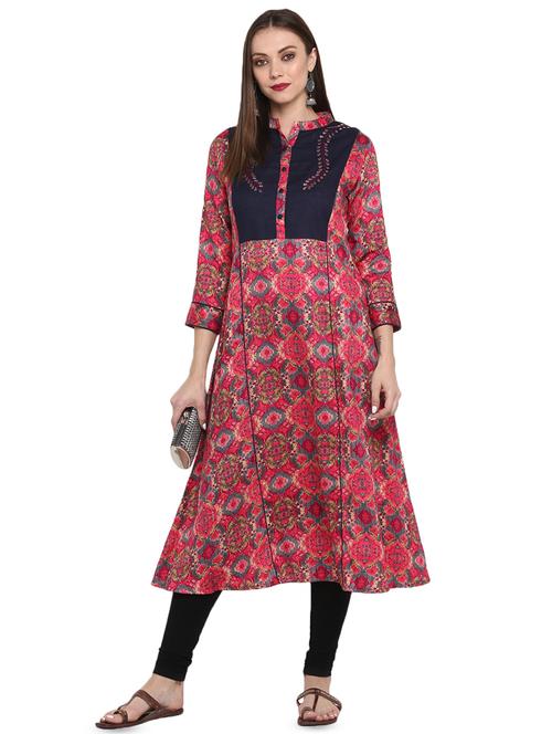 printed a-line kurta - 16722730 - Very Small Image - 1