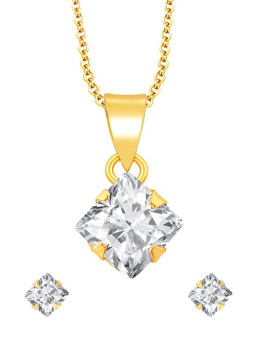 gold metal pendants and earring - 16723031 - Very Small Image - 1