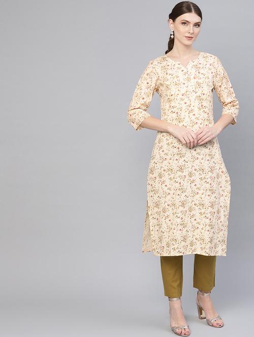 floral print kurta palazzo set - 16723238 - Very Small Image - 1