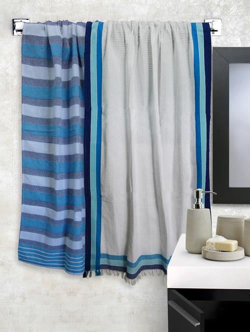 cotton premium bath towel (set of 2) - 16723993 - Very Small Image - 1