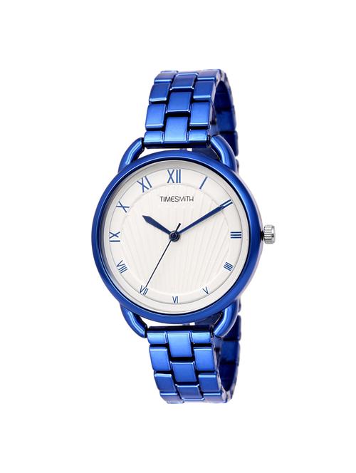timesmith white dial blue stainless steel strap analog watch for women tsc-055ktd1 - 16724976 - Very Small Image - 1