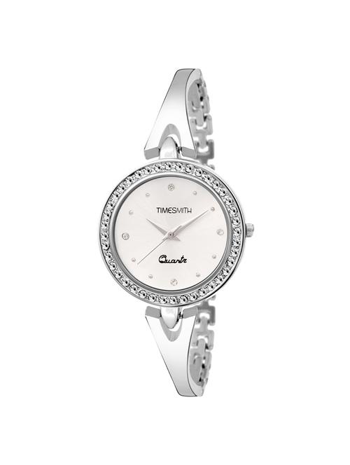 timesmith white dial silver stainless steel strap analog watch for women tsc-062ktd1 - 16724983 - Very Small Image - 1