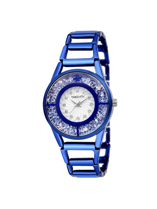 timesmith white dial blue stainless steel strap analog watch for women tsc-064ktd1 - 16724985 - Very Small Image - 1