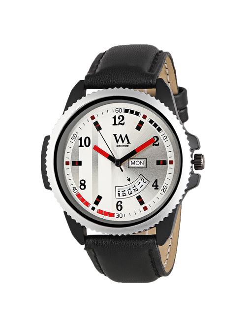 watch me leather day date watch for menktd1 - 16725045 - Very Small Image - 1