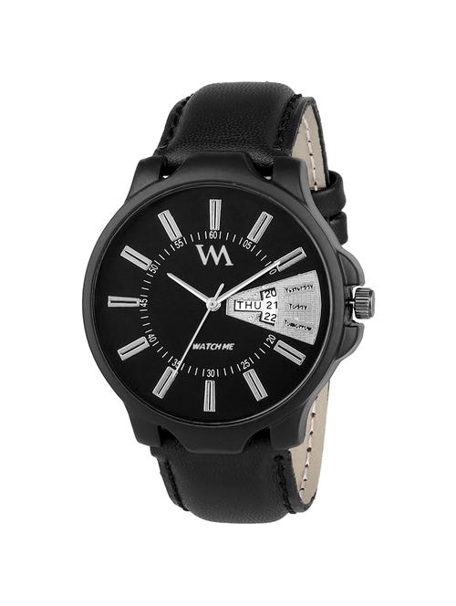 watch me leather day date watch for menktd1 - 16725046 - Very Small Image - 1