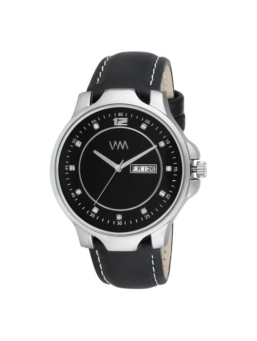 watch me black dial black leather analog watch for men ddwm-114ktd1 - 16725131 - Very Small Image - 1